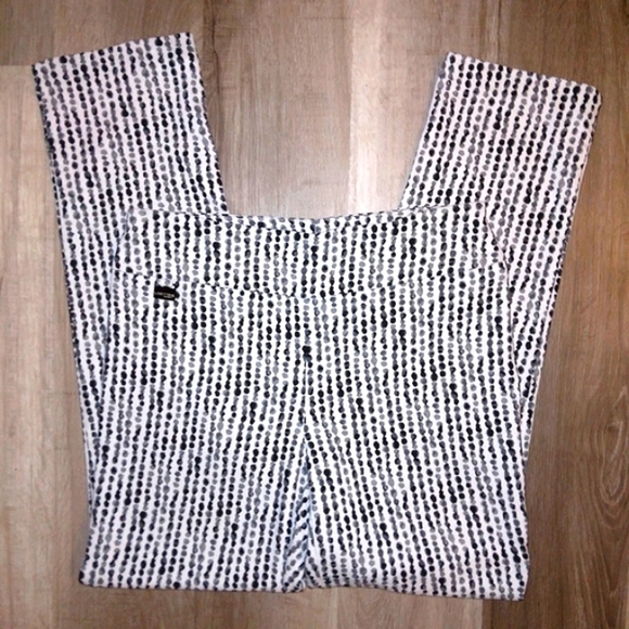 Lisette L Montreal High-Rise Straight Polka Dot Stripe Pull-On Pants - Picture 4 of 16